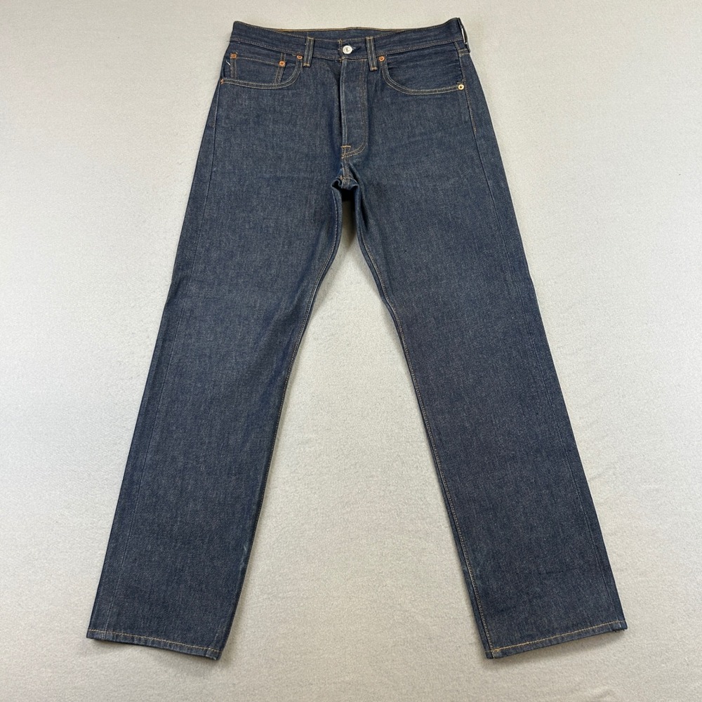 Levi's 501 Original Fit Jeans Mens 32x32 Indigo Blue Straight Leg Denim NWOT